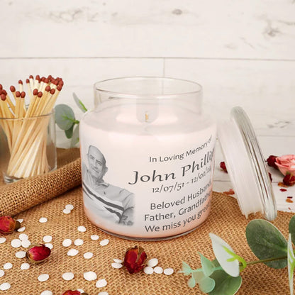 Personalised Memorial Candle